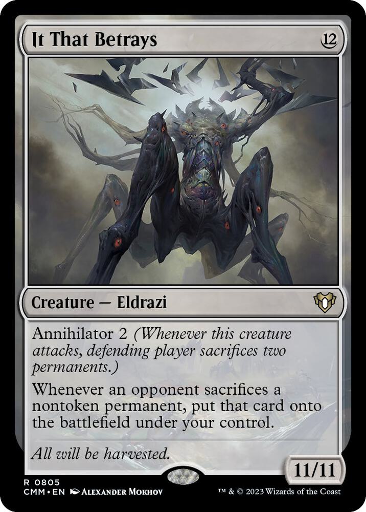 It That Betrays 805 card from Commander Masters