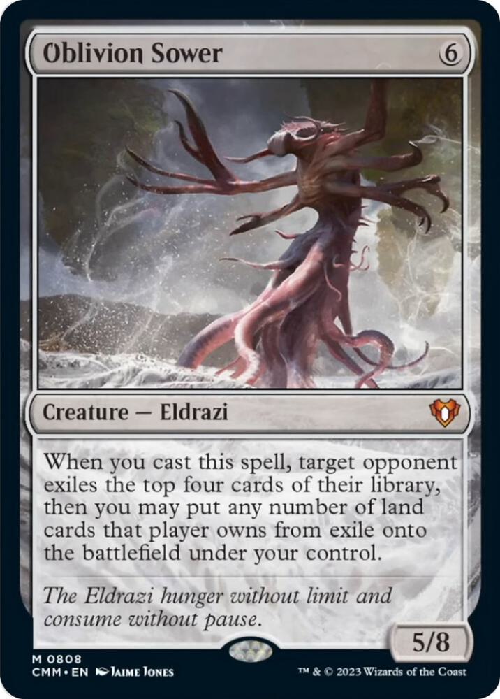 Oblivion Sower 808 card from Commander Masters