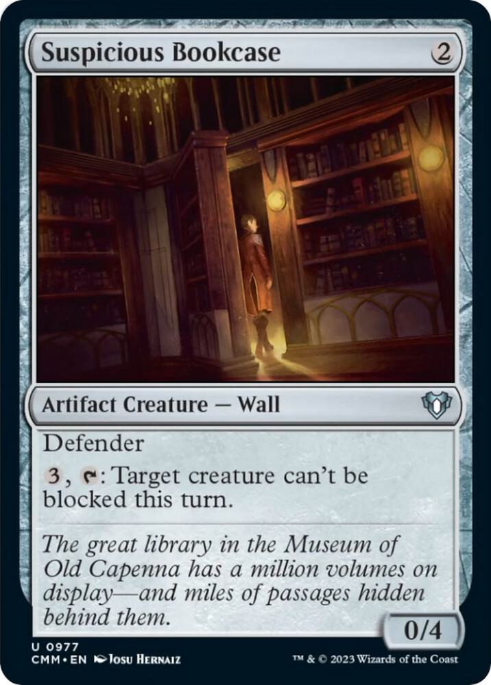 Suspicious Bookcase 977 card from Commander Masters
