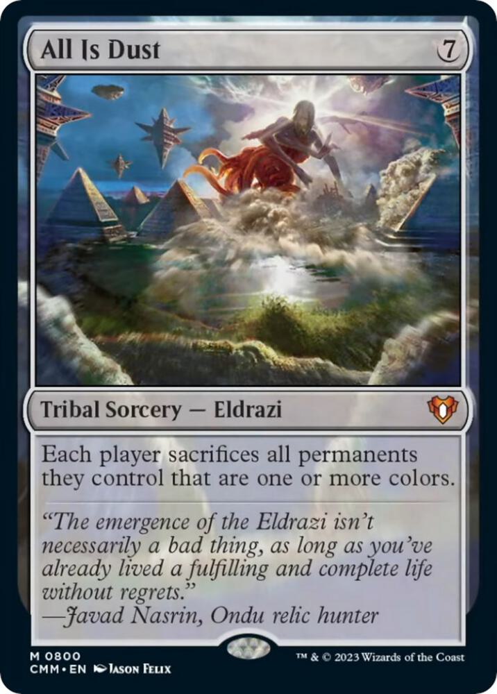 All Is Dust 800 card from Commander Masters