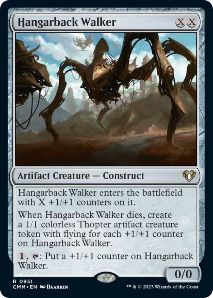 Hangarback Walker 951 card from Commander Masters