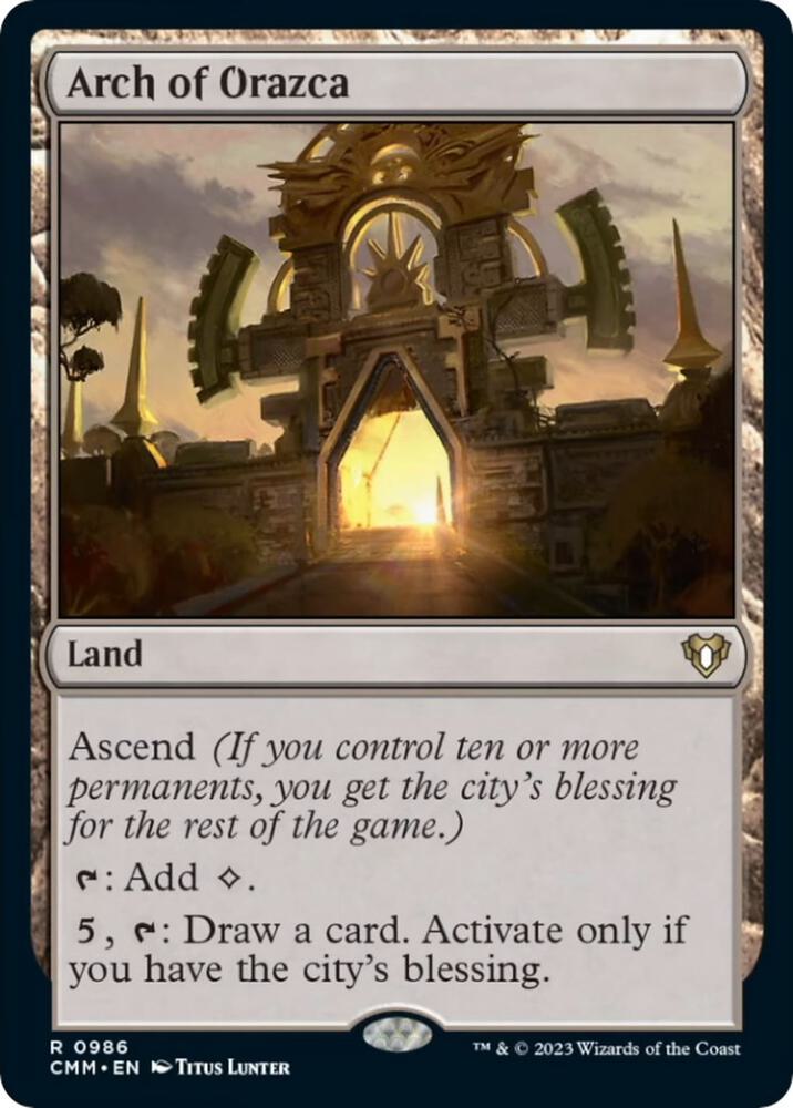 Arch of Orazca 986 card from Commander Masters