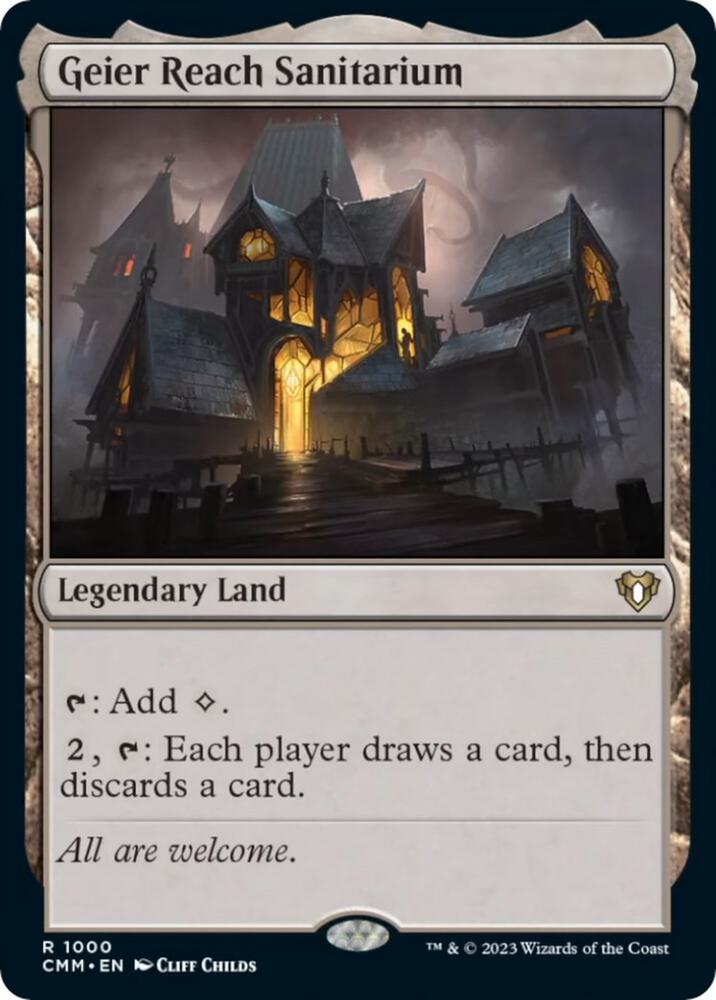 Geier Reach Sanitarium 1000 card from Commander Masters