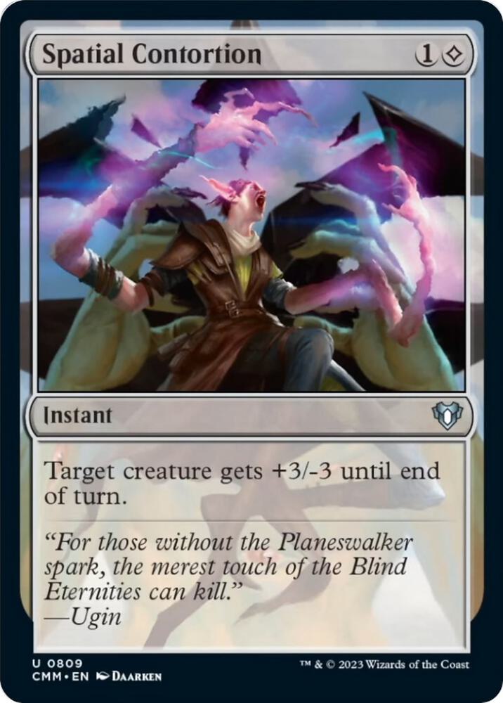 Spatial Contortion 809 card from Commander Masters