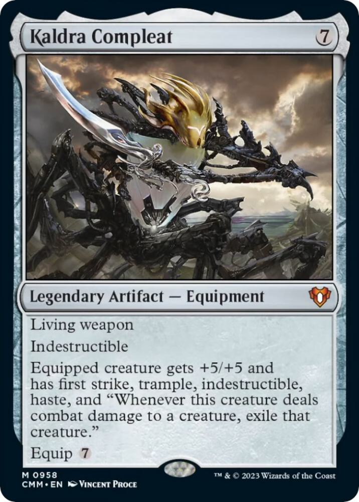 Kaldra Compleat 958 card from Commander Masters