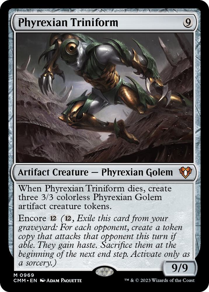 Phyrexian Triniform 969 card from Commander Masters
