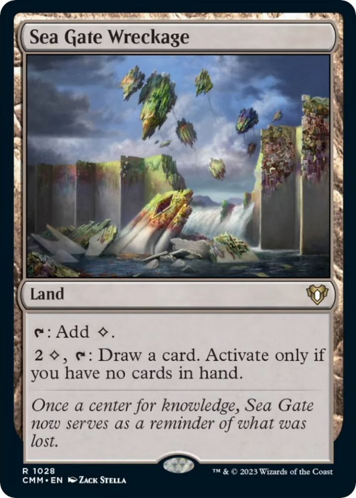 Sea Gate Wreckage 1028 card from Commander Masters