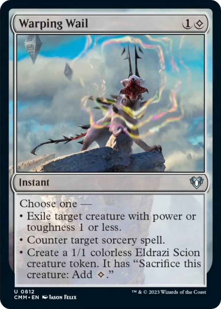 Warping Wail 812 card from Commander Masters
