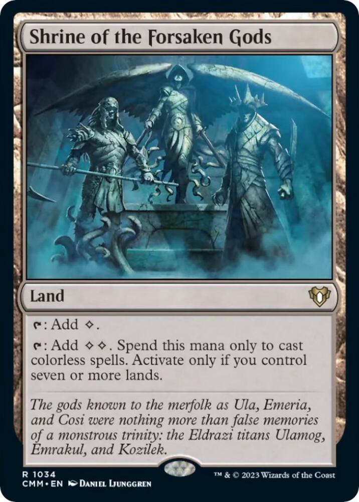Shrine of the Forsaken Gods 1034 card from Commander Masters