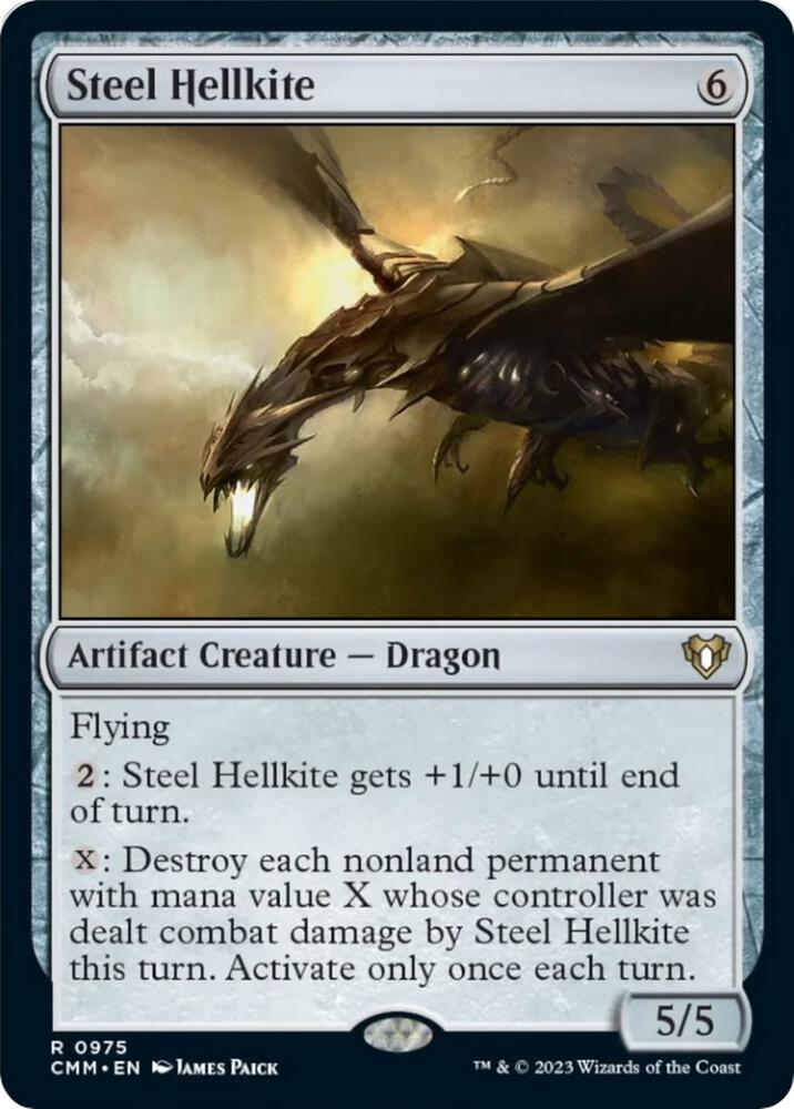 Steel Hellkite 975 card from Commander Masters