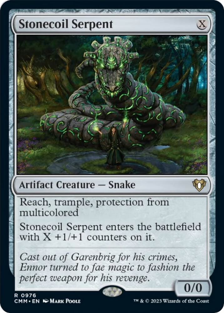 Stonecoil Serpent 976 card from Commander Masters