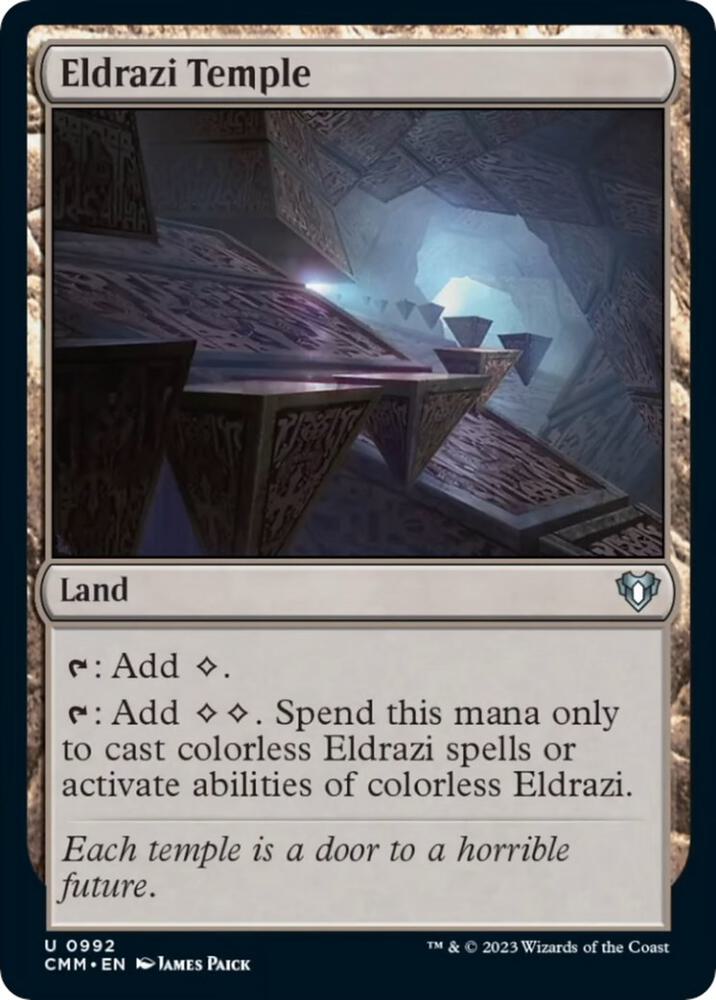 Eldrazi Temple 992 card from Commander Masters