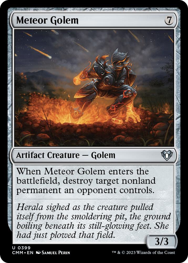 Meteor Golem 399 card from Commander Masters