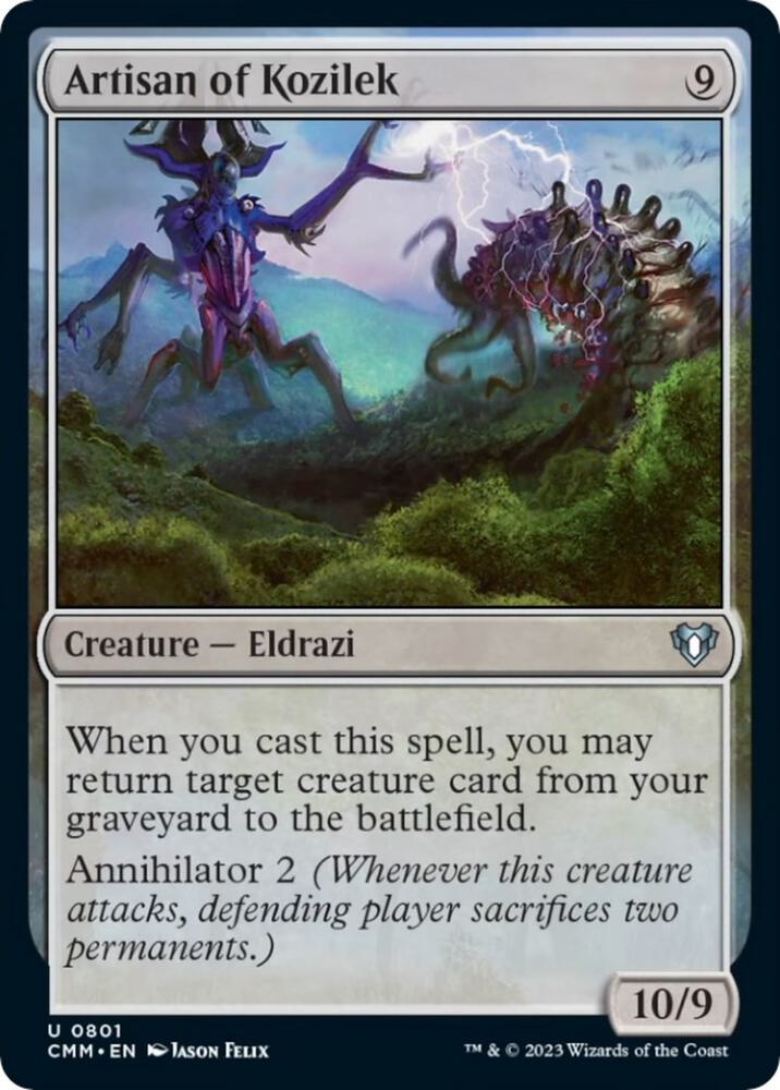 Artisan of Kozilek 801 card from Commander Masters