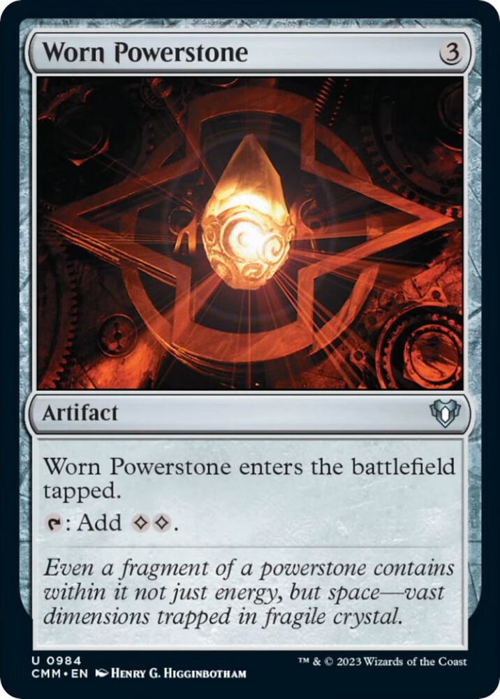 Worn Powerstone 984 card from Commander Masters