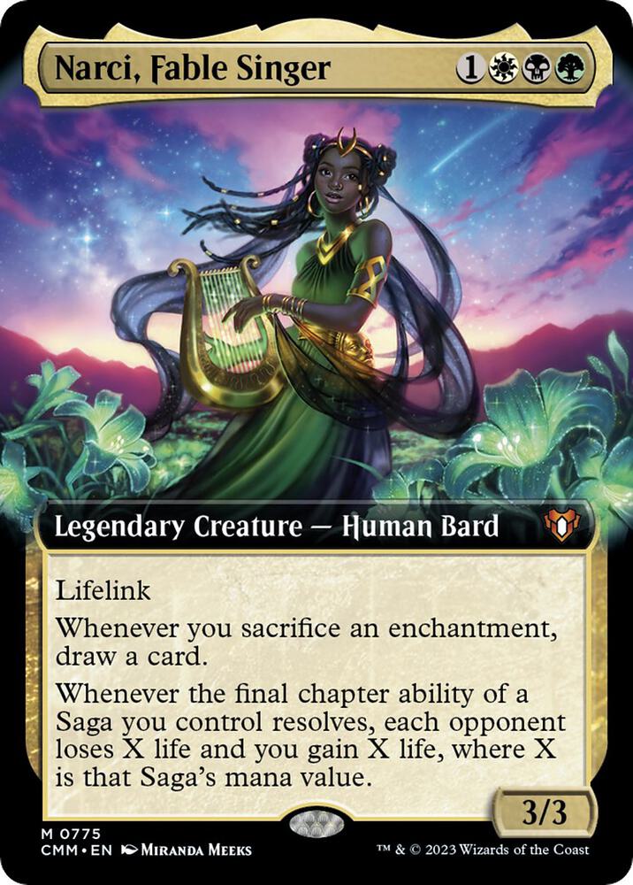 Narci, Fable Singer (Extended Art) 775 card from Commander Masters