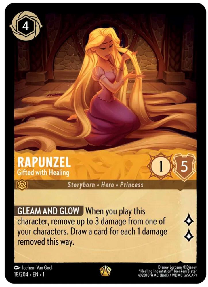 Rapunzel - Gifted with Healing 18/204 card from The First Chapter