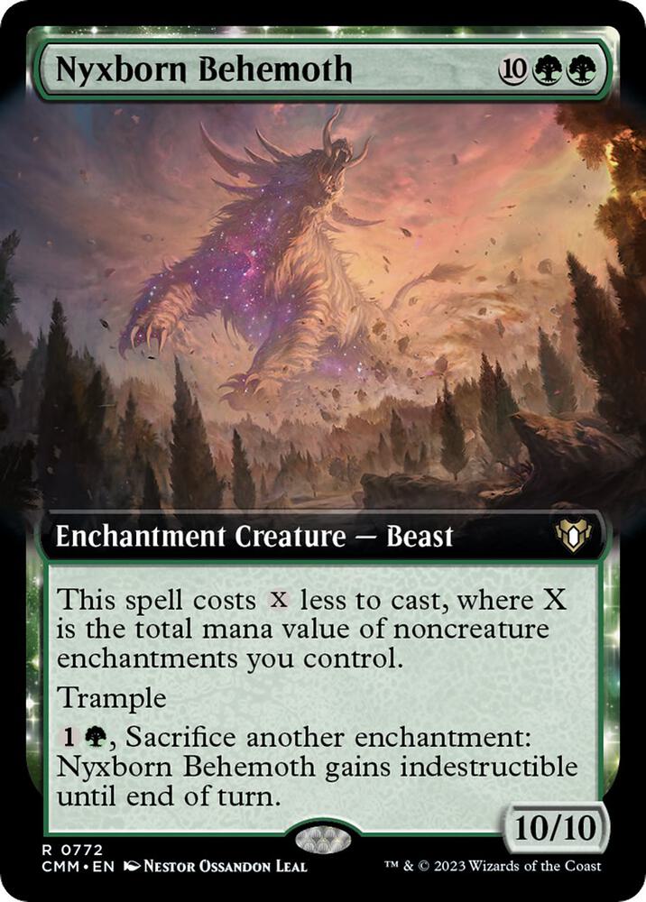 Nyxborn Behemoth (Extended Art) 772 card from Commander Masters