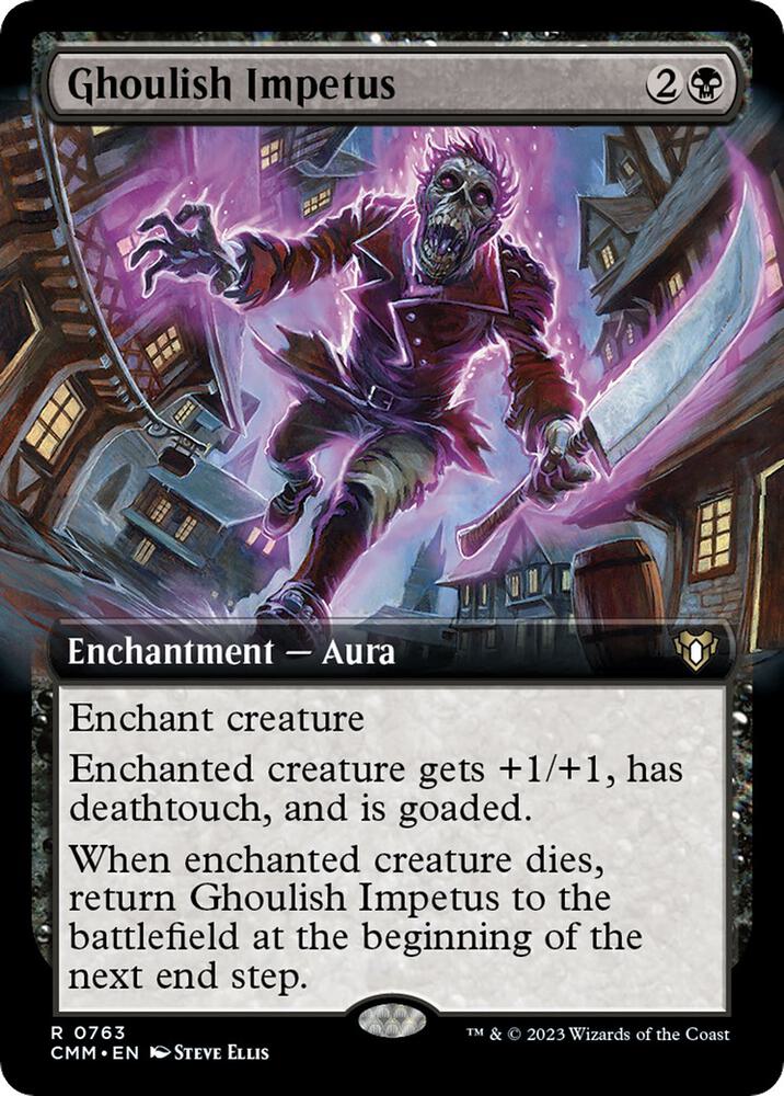 Ghoulish Impetus (Extended Art) 763 card from Commander Masters