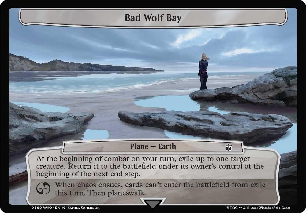 Bad Wolf Bay 569 card from Planechase: Universes Beyond: Doctor Who
