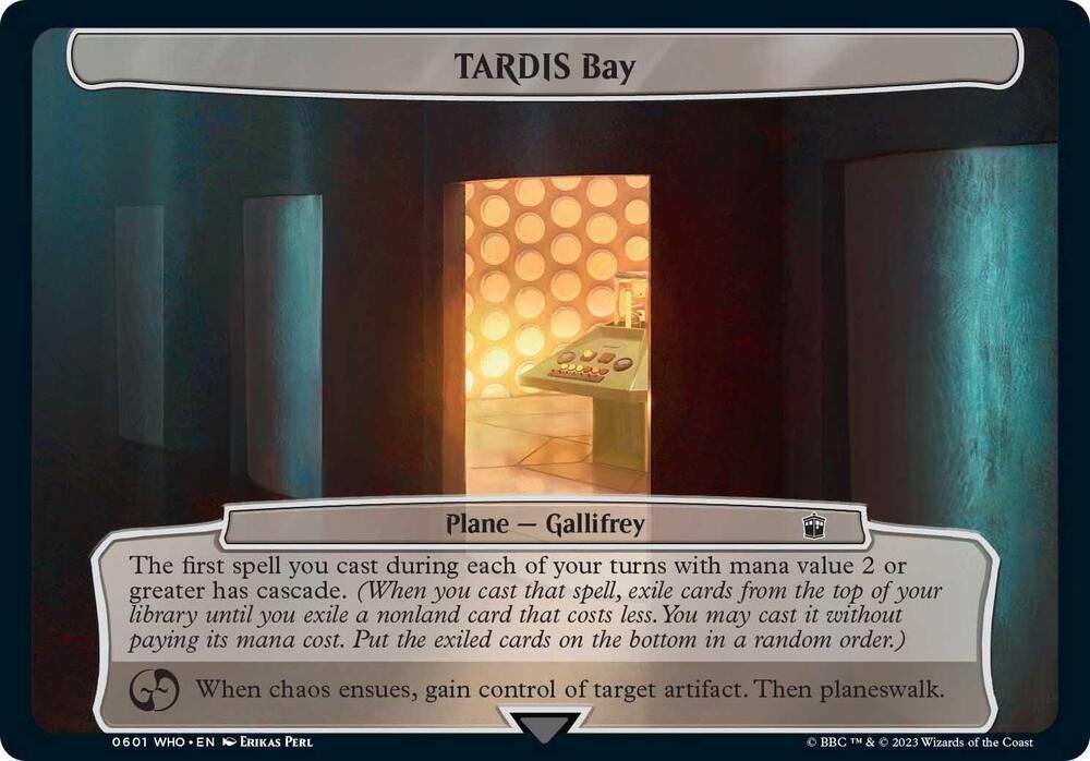 TARDIS Bay 601 card from Planechase: Universes Beyond: Doctor Who