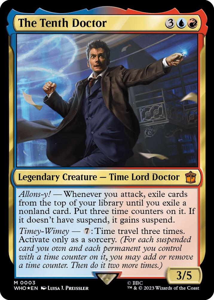 The Tenth Doctor 3 card from Universes Beyond: Doctor Who