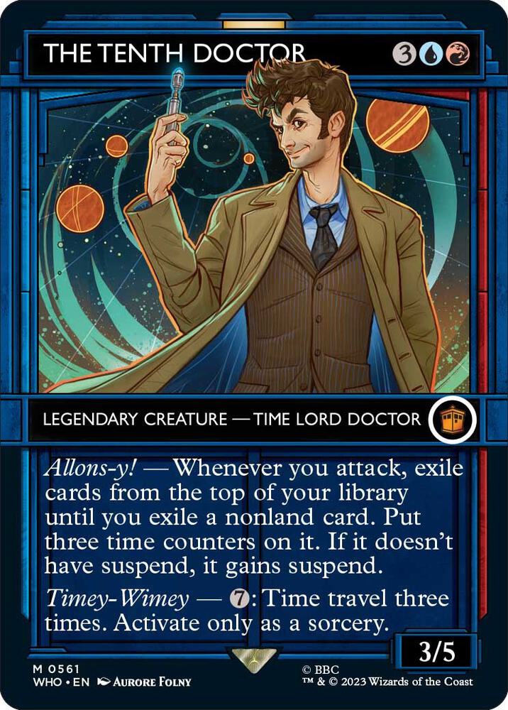 The Tenth Doctor (Showcase) 561 card from Universes Beyond: Doctor Who