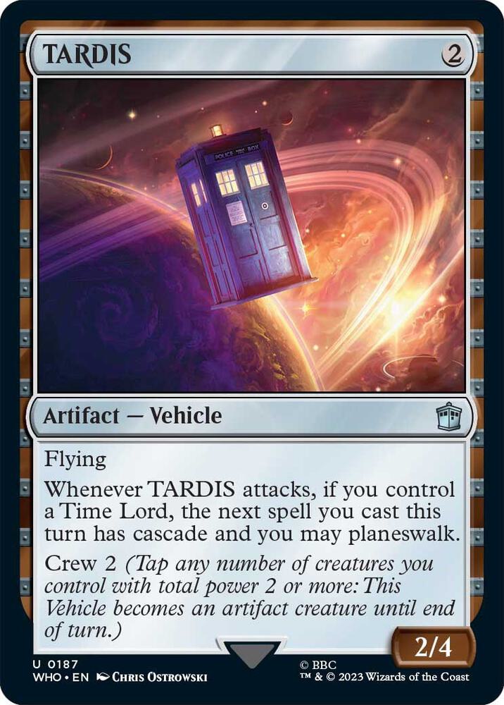 TARDIS 187 card from Universes Beyond: Doctor Who