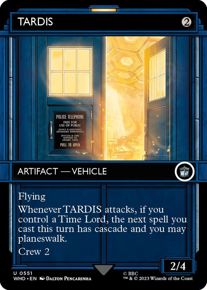 TARDIS (Showcase) 551 card from Universes Beyond: Doctor Who