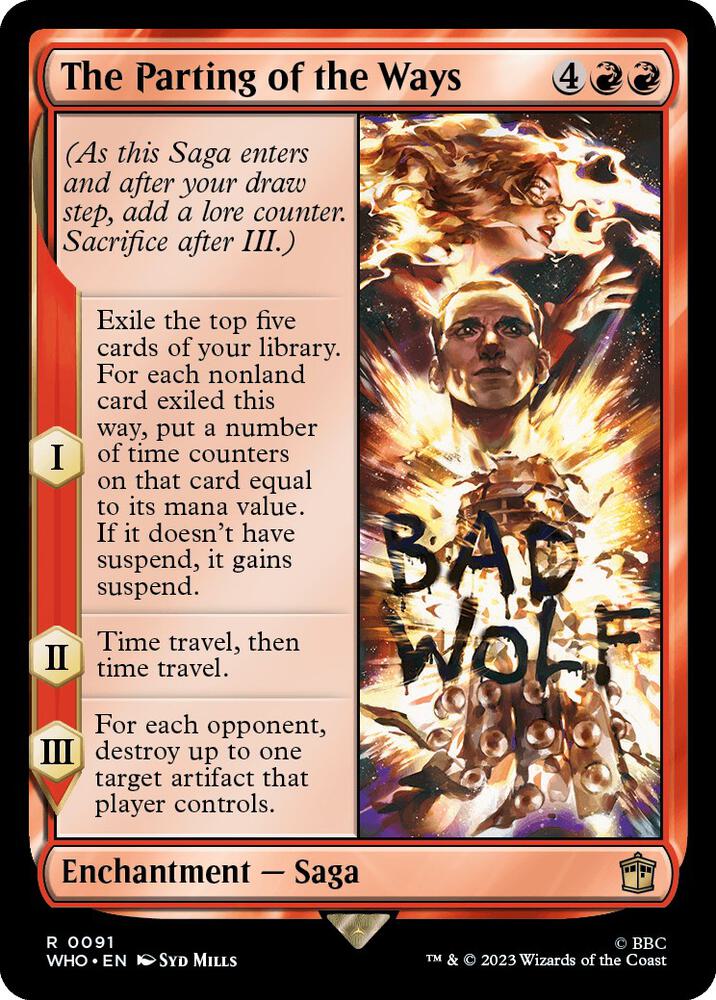 The Parting of the Ways 91 card from Universes Beyond: Doctor Who