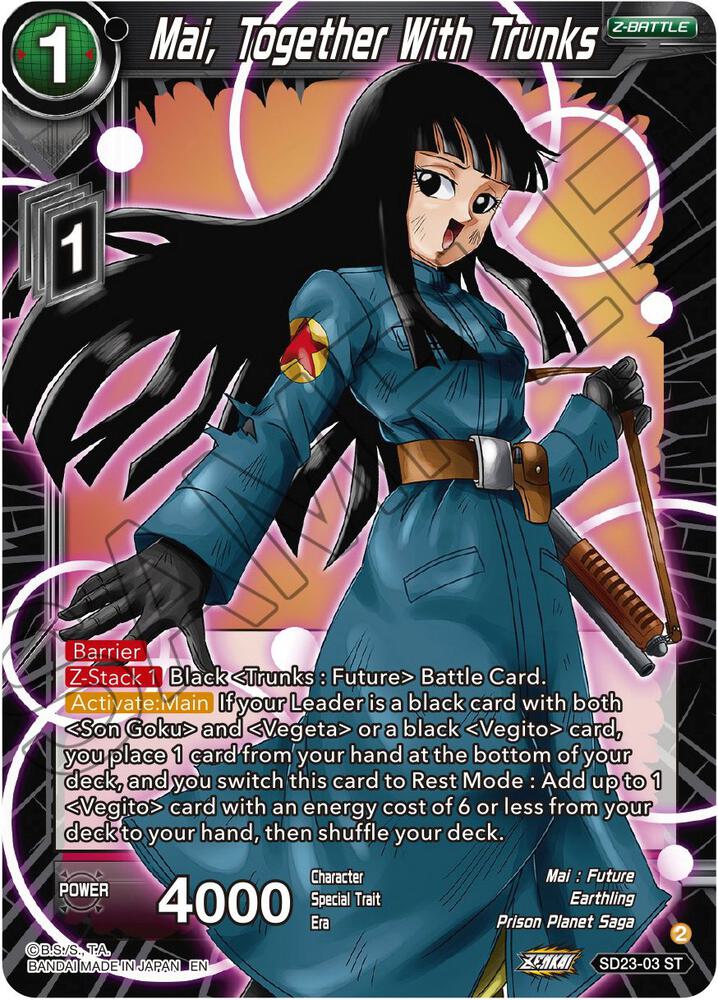 Mai, Together With Trunks SD23-03 card from Critical Blow