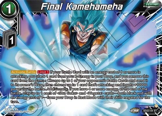 Final Kamehameha SD23-04 card from Critical Blow