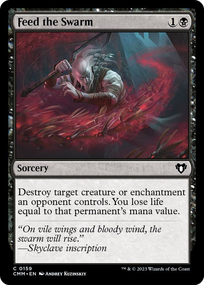 Feed the Swarm 159 card from Commander Masters