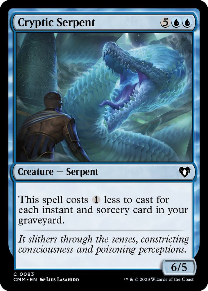 Cryptic Serpent 83 card from Commander Masters