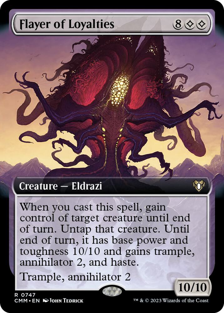 Flayer of Loyalties (Extended Art) 747 card from Commander Masters