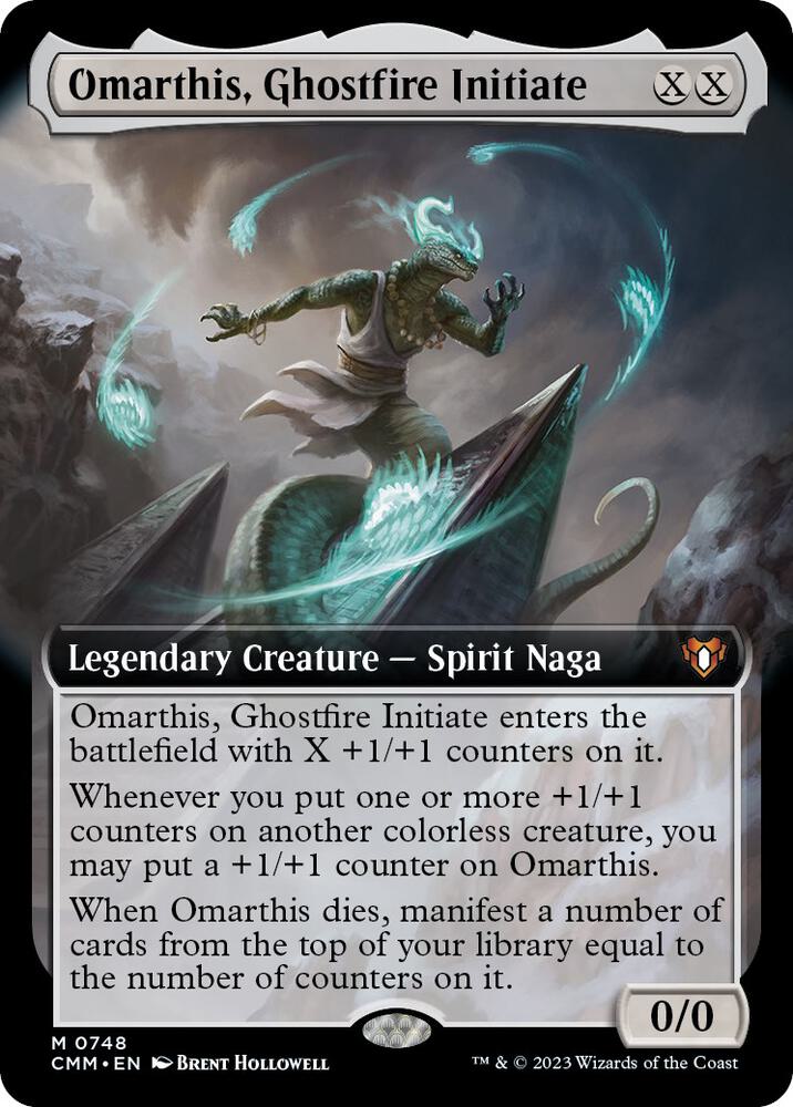 Omarthis, Ghostfire Initiate (Extended Art) 748 card from Commander Masters