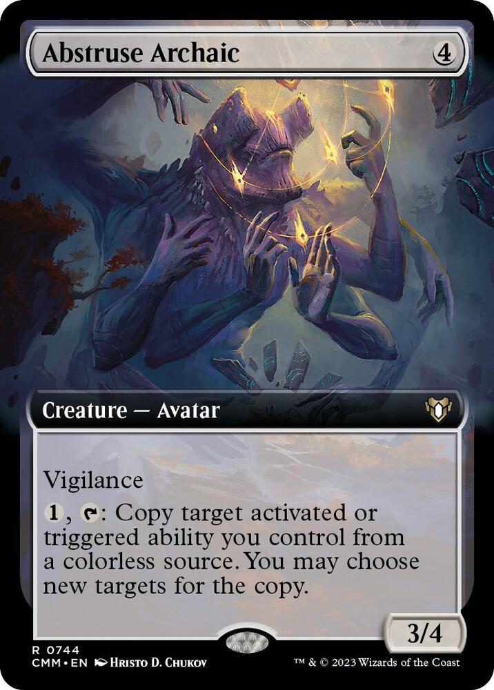 Abstruse Archaic (Extended Art) 744 card from Commander Masters