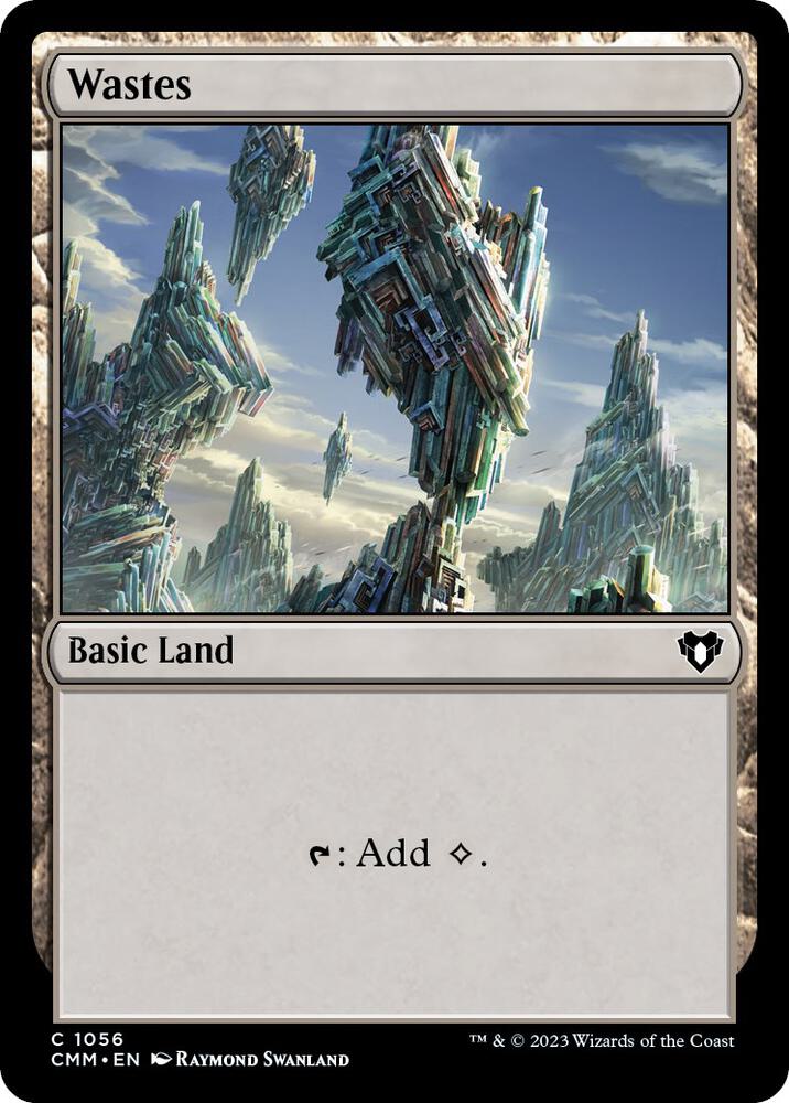 Wastes 1056 card from Commander Masters