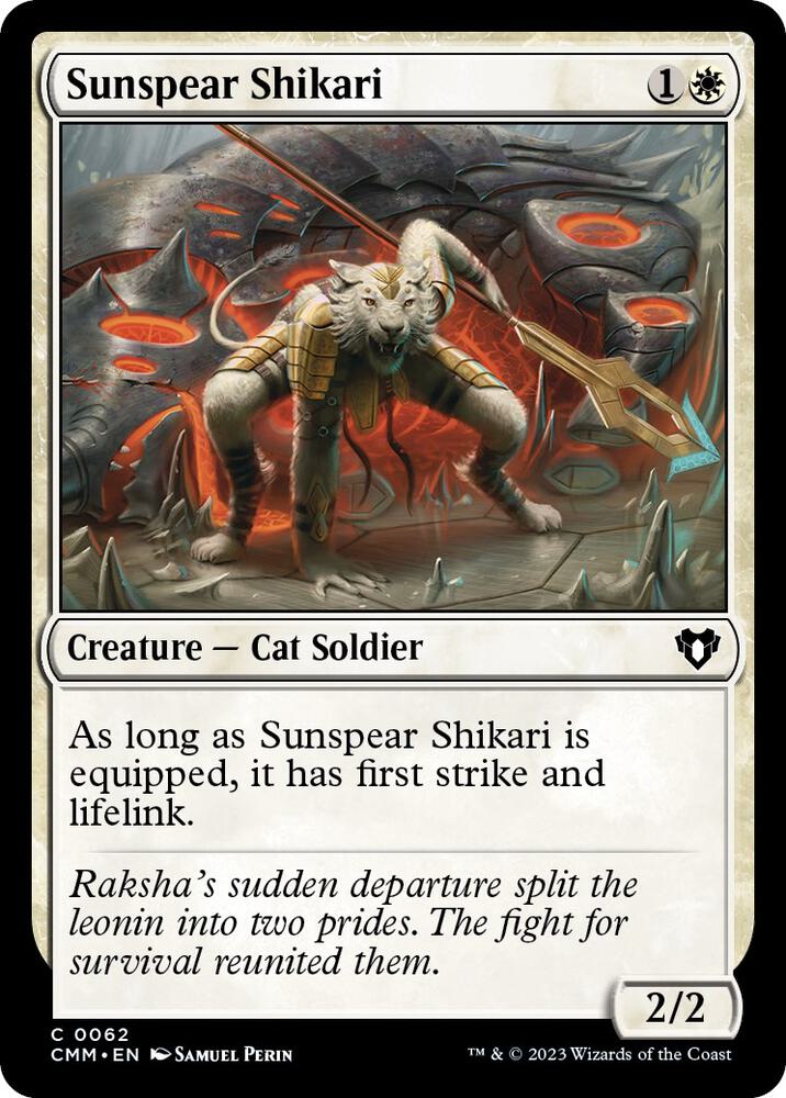 Sunspear Shikari 62 card from Commander Masters