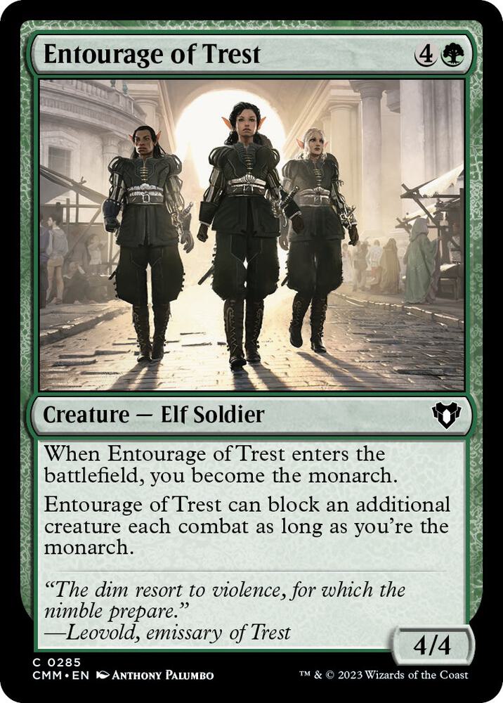 Entourage of Trest 285 card from Commander Masters
