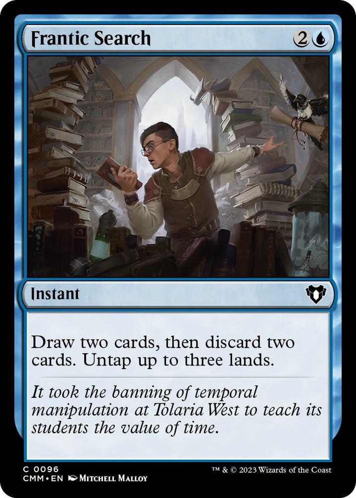 Frantic Search 96 card from Commander Masters