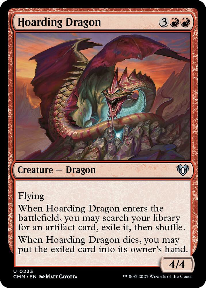 Hoarding Dragon 233 card from Commander Masters