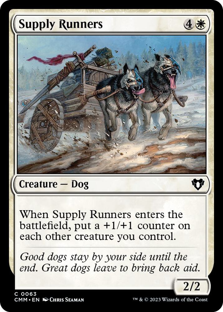 Supply Runners 63 card from Commander Masters