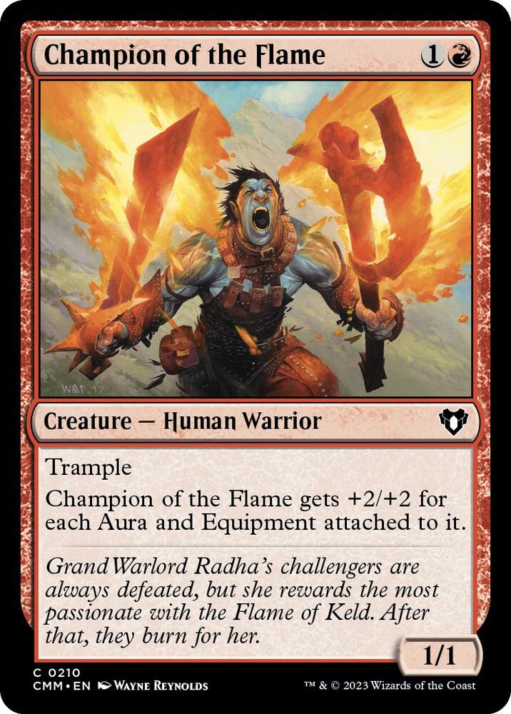 Champion of the Flame 210 card from Commander Masters