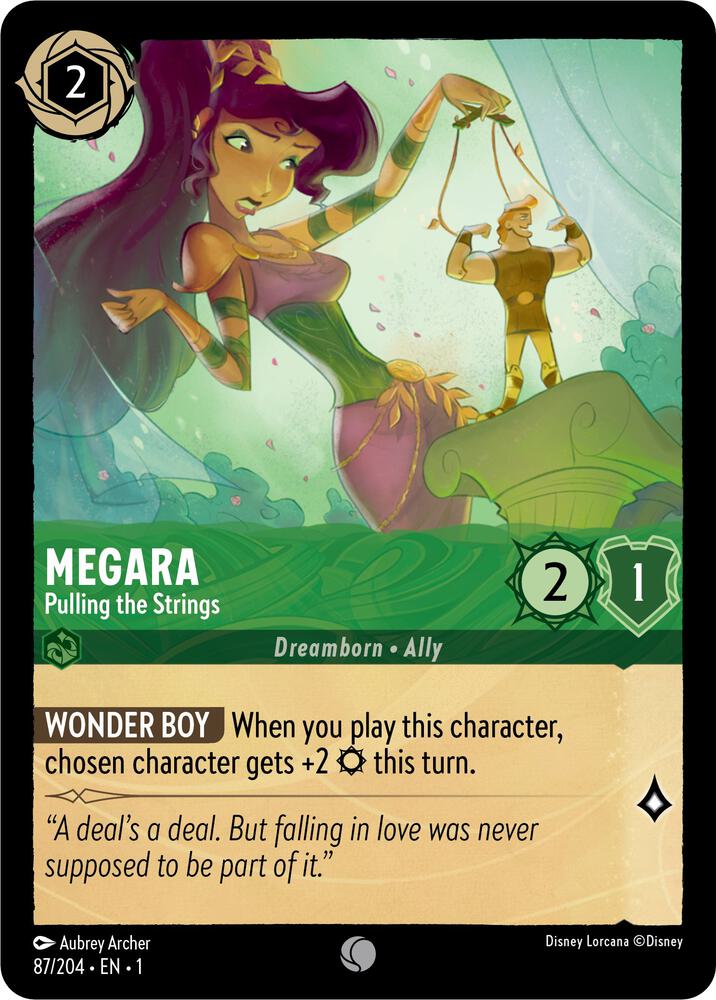 Megara - Pulling the Strings 87/204 card from The First Chapter