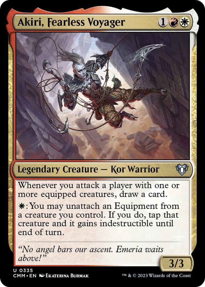Akiri, Fearless Voyager 335 card from Commander Masters