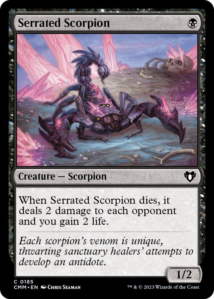 Serrated Scorpion 185 card from Commander Masters