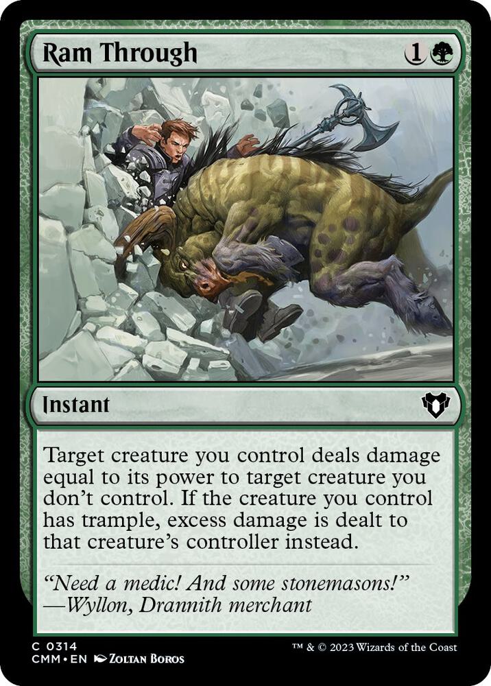 Ram Through 314 card from Commander Masters