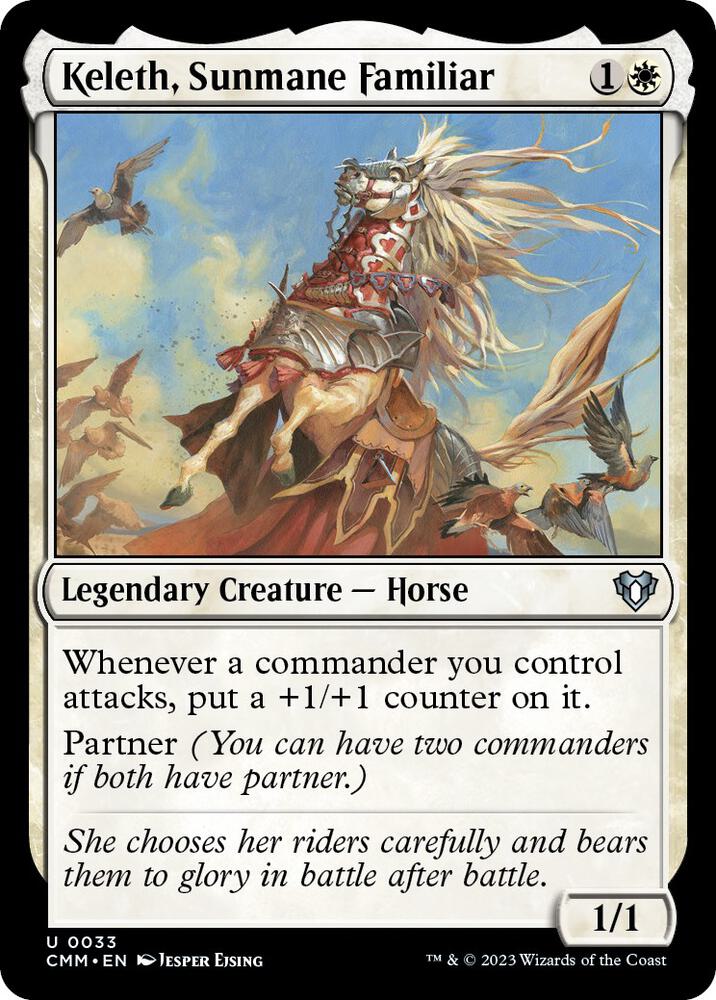 Keleth, Sunmane Familiar 33 card from Commander Masters
