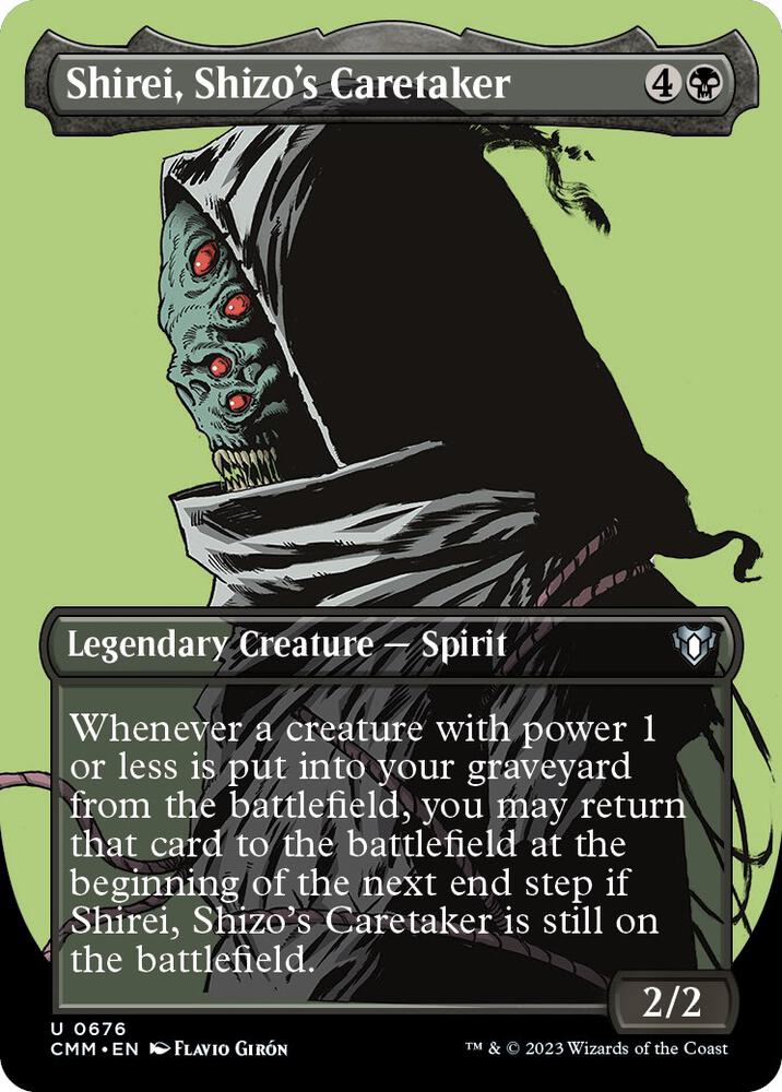Shirei, Shizo's Caretaker (Borderless) 676 card from Commander Masters